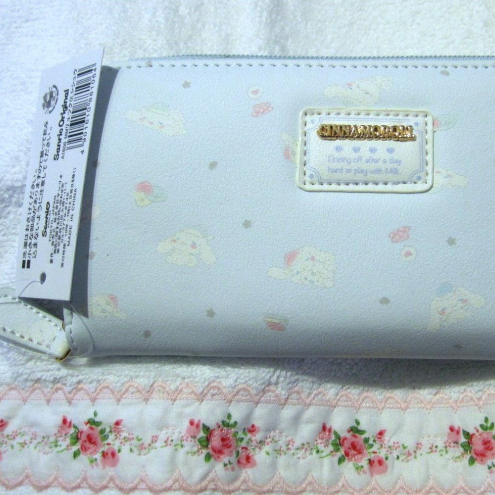 Cinnamoroll Wallet Long~Light Blue~Zipper~ADORABLE!!